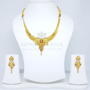 20kt gold necklace set gnl112 - gbl73 by 