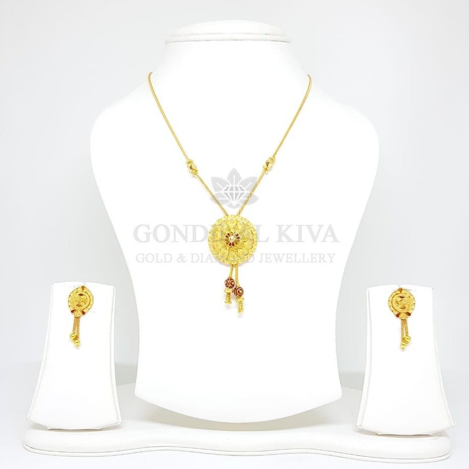 20kt gold pendant set gchp18 - gft384