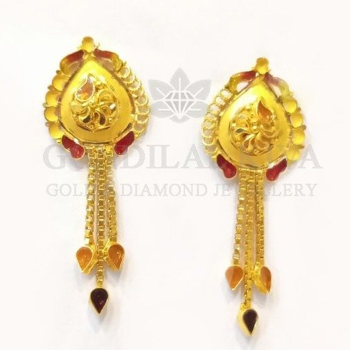 20kt gold earring gft74