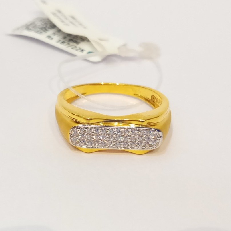 Wholesaler of 916 gold fancy gents ring | Jewelxy - 229506