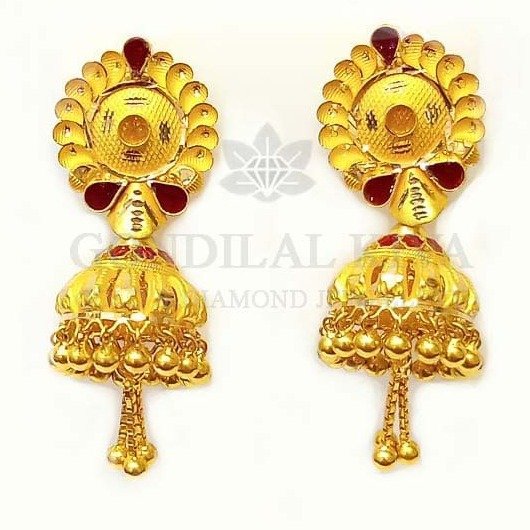 20 kt gold jhumki gJ49