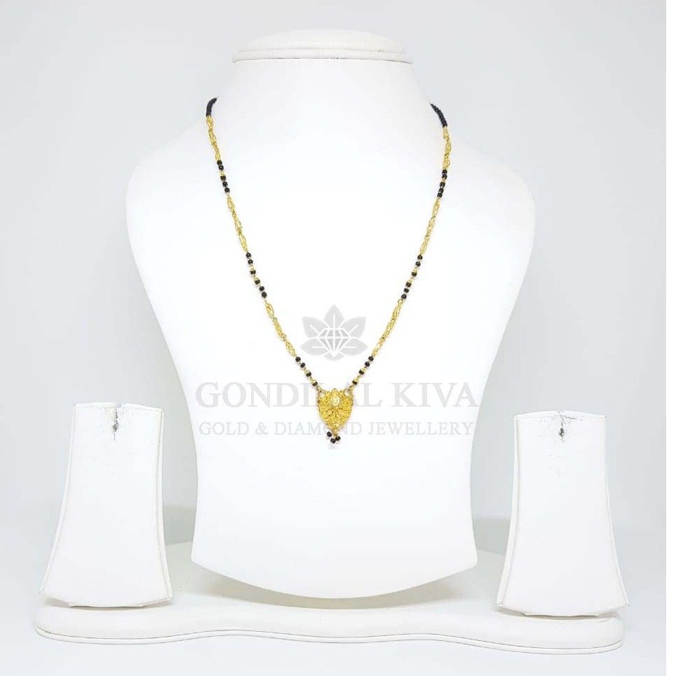 18kt gold mangalsutra gms15